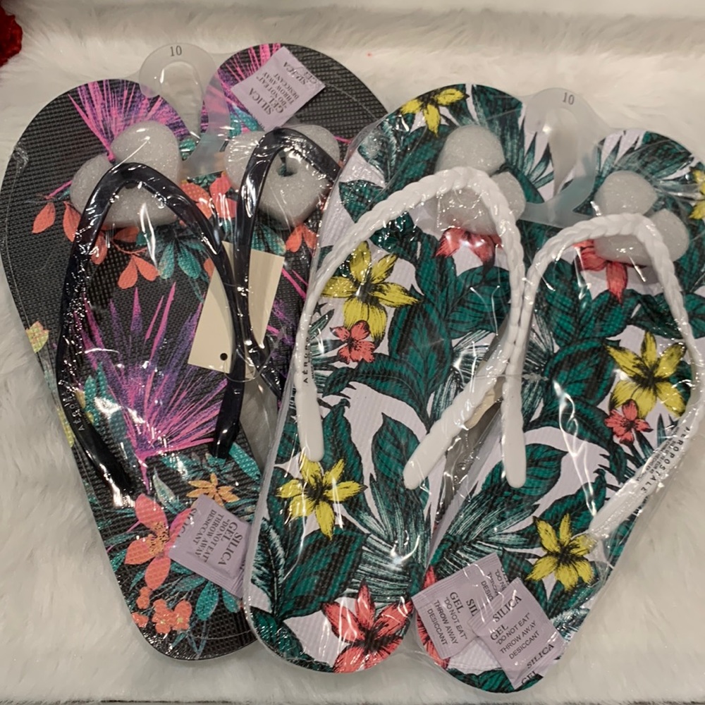 Tropical Flower Flip Flops Bundle